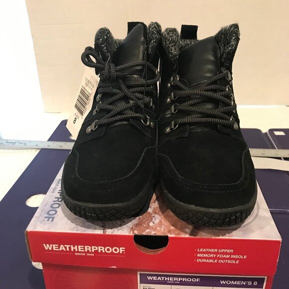 WEATHERPROOF RUBY WOMENS UPPER LEATHER BOOTS SIZE 8 NEW - Picture 2 of 4